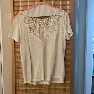 Bgorgeous lace sezane top